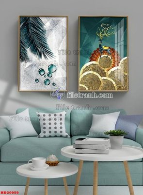 File PSD File tranh bộ hiện đại HD20059 (chất lượng in ấn)