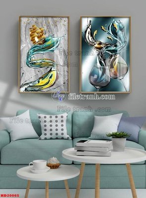 File tranh File tranh bộ hiện đại HD20065 (gốc) chủ đề con người