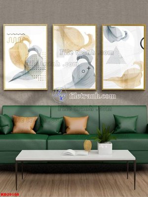 File ảnh File tranh bộ hiện đại HD20108 (gốc) in PP, decal