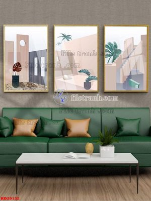 File PSD File tranh bộ hiện đại HD20132 (bản gốc) chất lượng nhất