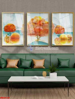 File tranh trang trí File tranh bộ hiện đại HD20138 (file gốc)