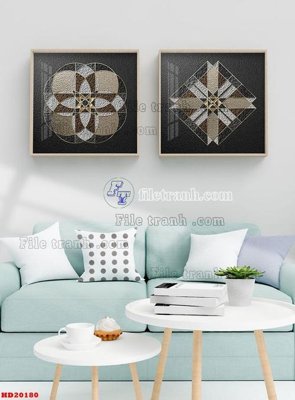 Tải file File tranh bộ hiện đại HD20180 (gốc) làm tranh treo tường