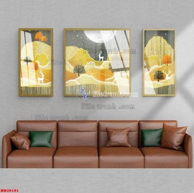 File gốc File tranh bộ hiện đại HD20181 cho in ấn và thiết kế