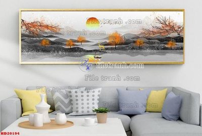 File tranh File tranh bộ hiện đại HD20194 (bản gốc) treo phòng ăn