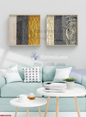 File ảnh File tranh bộ hiện đại HD20200 (gốc) dùng in Pano