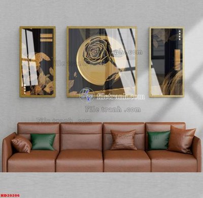 File ảnh File tranh bộ hiện đại HD20206 (gốc) in standee