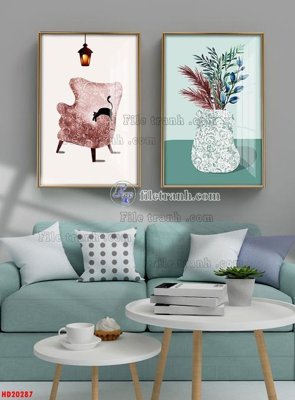 File ảnh File tranh bộ hiện đại HD20287 (gốc) in poster