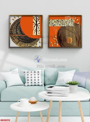 File in ấn File tranh bộ hiện đại HD20293 (bản gốc) chất lượng cao