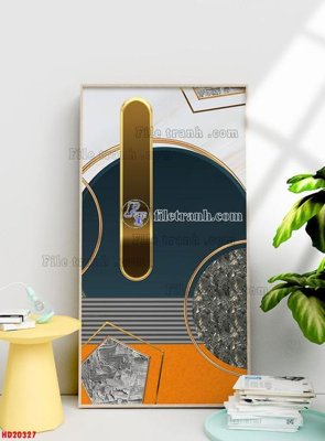 File gốc File tranh bộ hiện đại HD20327 (phong cách) tối giản