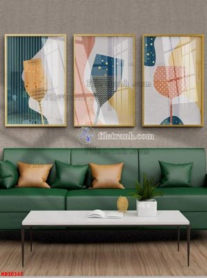 File tranh File tranh bộ hiện đại HD20347 (file gốc) chuẩn màu in