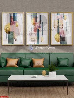 File PSD File tranh bộ hiện đại HD20353 (gốc) tách lớp chi tiết