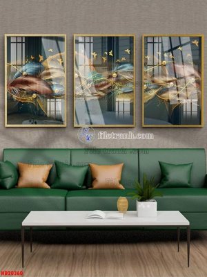 File gốc File tranh bộ hiện đại HD20360 (in tráng gương) sang trọng