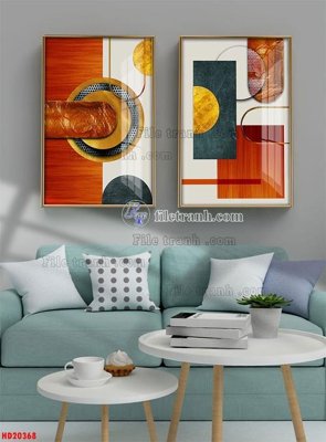 Tải file File tranh bộ hiện đại HD20368 (ảnh gốc) độ phân giải 300dpi