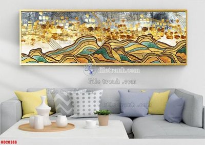 File in ấn File tranh bộ hiện đại HD20388 (bản gốc) sắc nét