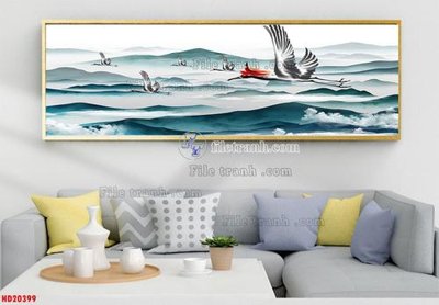 File in ấn File tranh bộ hiện đại HD20399 (bản gốc) cao cấp