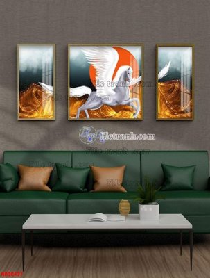 Ảnh gốc file in lụa File tranh bộ hiện đại HD20427 chi tiết