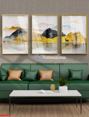 File tranh in trần File tranh bộ hiện đại HD20429 (ảnh gốc siêu nét)