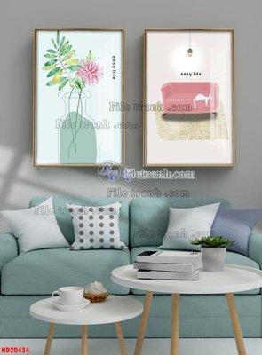 Hình ảnh gốc File tranh bộ hiện đại HD20434 (để in khổ lớn)