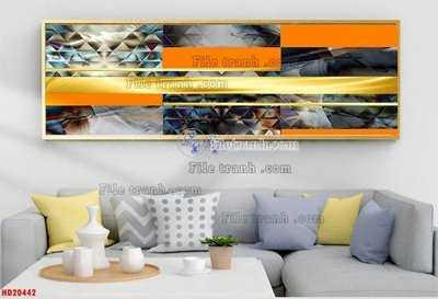 File gốc in tráng gương File tranh bộ hiện đại HD20442 chi tiết