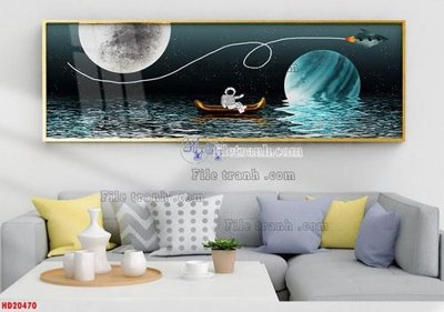 File tranh File tranh bộ hiện đại HD20470 (bản gốc) treo quán cafe