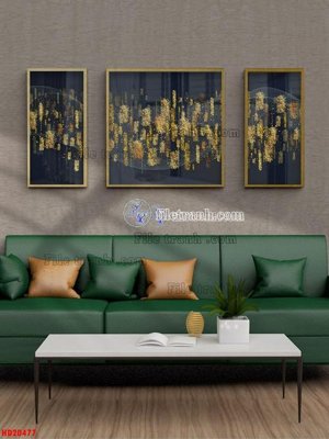 Ảnh gốc File tranh bộ hiện đại HD20477 (nét căng) in mica