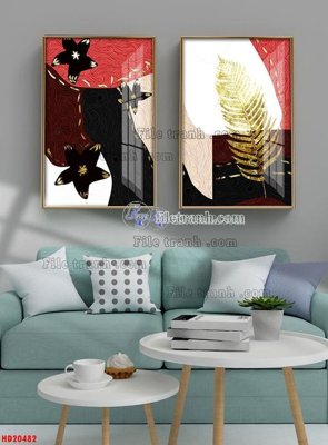 File tranh File tranh bộ hiện đại HD20482 (gốc) in backlit film