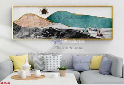 File in trần File tranh bộ hiện đại HD20484 (file gốc) phong thủy