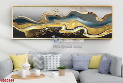 File tranh File tranh bộ hiện đại HD20549 (gốc) in vải canvas
