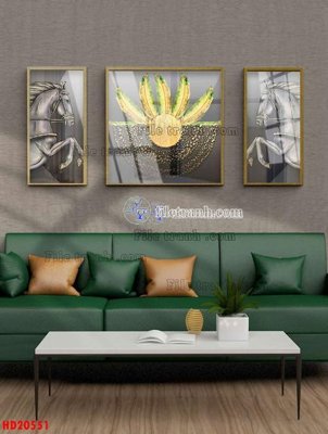 File gốc File tranh bộ hiện đại HD20551 (in tráng gương) hiện đại