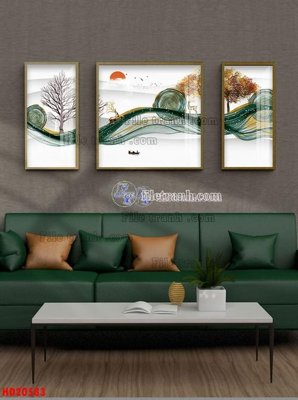 Download file File tranh bộ hiện đại HD20583 (gốc) in mica đèn LED