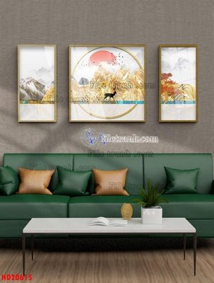 File PSD File tranh bộ hiện đại HD20615 (bản gốc) chất lượng nhất