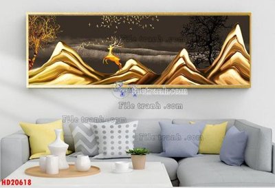 File ảnh File tranh bộ hiện đại HD20618 (gốc) in poster