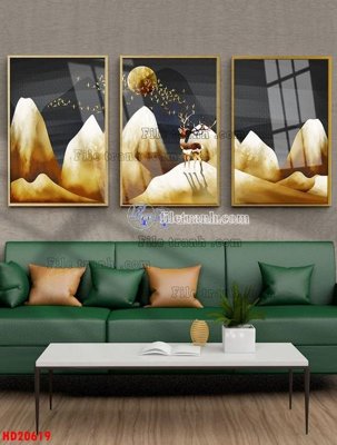 File gốc File tranh bộ hiện đại HD20619 (in ấn) màu sắc trung thực