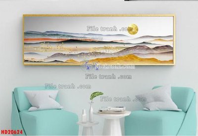 File PSD File tranh bộ hiện đại HD20624 (gốc) cho designer