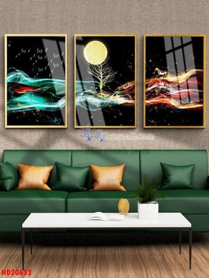 Download file gốc File tranh bộ hiện đại HD20652 (in lụa) tranh 3D