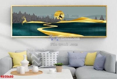 Download file gốc File tranh bộ hiện đại HD20680 (in mica) trang trí