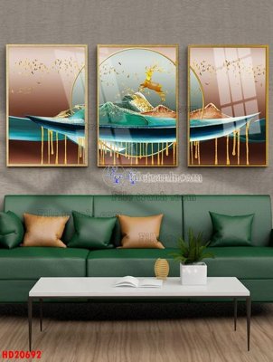 File in lụa File tranh bộ hiện đại HD20692 (tân cổ điển) File tranh bộ hiện đại HD20692