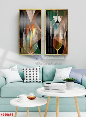 File PSD in ấn File tranh bộ hiện đại HD20693 (chất lượng cao)