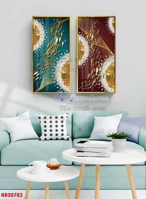 Tải file gốc File tranh bộ hiện đại HD20703 (in khổ lớn) không mờ