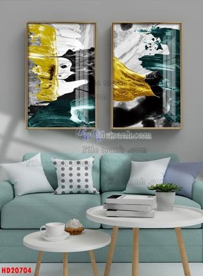 Tải file File tranh bộ hiện đại HD20704 (gốc) in ấn chất lượng