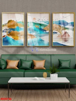 File in trần File tranh bộ hiện đại HD20736 (file gốc) phong thủy