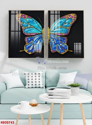 File ảnh File tranh bộ hiện đại HD20743 (gốc) in standee