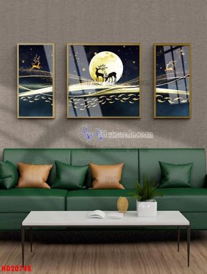 File PSD File tranh bộ hiện đại HD20748 (gốc) tách lớp chi tiết