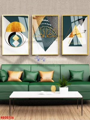 Download file gốc File tranh bộ hiện đại HD20756 (in lụa) hoa lá