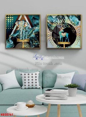 File in mica File tranh bộ hiện đại HD20761 (bản gốc) sắc sảo