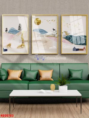 Tải file File tranh bộ hiện đại HD20783 (gốc) làm tranh treo tường