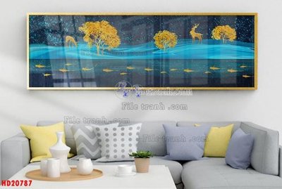 File in mica File tranh bộ hiện đại HD20787 (bản gốc) sắc sảo