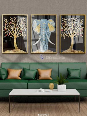 File gốc File tranh hiện đại pha lê gương HD20824 (phong cách) cổ điển