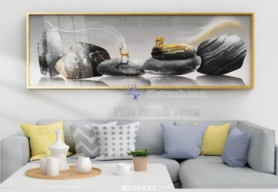 File PSD File tranh hiện đại pha lê gương HD20831 (chất lượng in ấn)