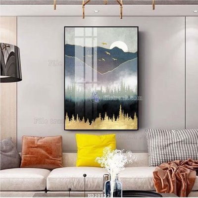 Download file gốc File tranh hiện đại pha lê gương HD20852 (in lụa) cao cấp